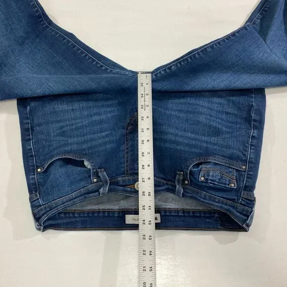 Levi’s Jeans Womens 12S 31x30 Blue Denim Mid Rise Straight Leg Stretch - Picture 10 of 12